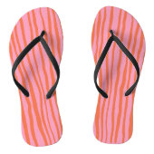 Tongs Lignes ondulées verticales rétro - pastel orange e (Semelle)