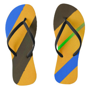 Tongs Lignes orange