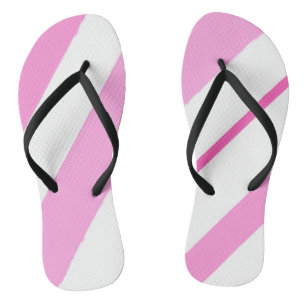 Tongs Lignes roses