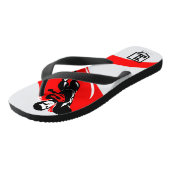 Tongs Ligue de Justice | Superman Flying Noir Pop Art (Incliné)