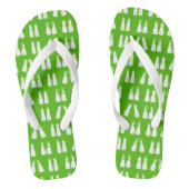 Tongs Lime vert et blanc Grunge Flipper Patterned (Semelle)