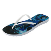 Tongs Liquide psychédélique bleu foncé (Incliné)