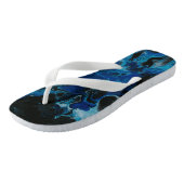 Tongs Liquide psychédélique bleu foncé (Incliné)
