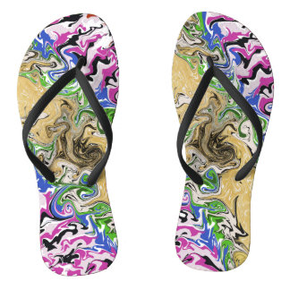 Tongs Liquifier les multicolores