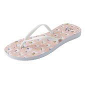 Tongs Llama Llama Cute Llama Motif rose (Incliné)
