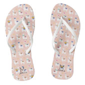 Tongs Llama Llama Cute Llama Motif rose (Semelle)