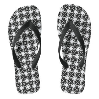 Tongs Logo de pièce noire débrayée XRP