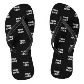 Tongs Logo simple à répéter | Noir (Semelle)