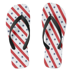 Tongs L'oreiller jeté blanc américain le plus patriotiqu