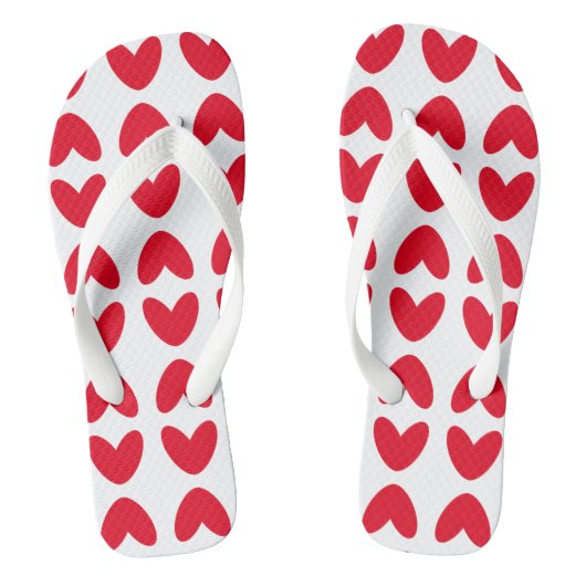 Tongs Love Heart Flip Flops Plage Chaussures (Semelle)