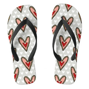 Tongs Love Heart Flip Flops Plage Chaussures