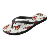 Tongs Love Heart Flip Flops Plage Chaussures (Incliné)