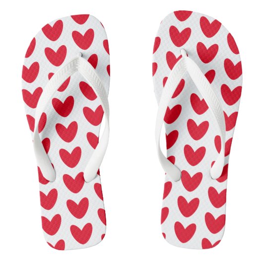 Tongs Love Heart Flip Flops Plage Chaussures (Semelle)