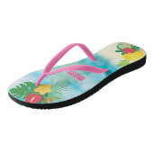 Tongs Luau Thème Tropical (Incliné)