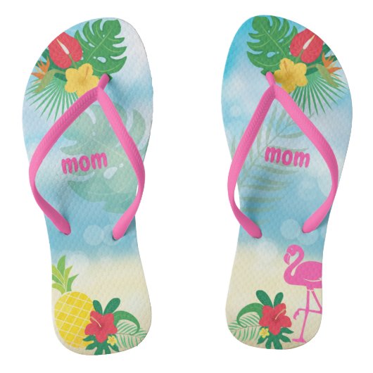 Tongs Luau Thème Tropical (Semelle)