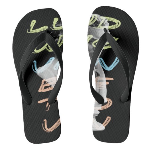 Tongs Ludwig van Beethoven dans la conception de la typo (Semelle)