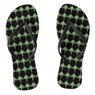 Tongs Luna Moth Abstrait Animal Flip Flops