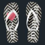 Tongs M. et Mme Lune de miel personnalisée avec coeur<br><div class="desc">Un design parfait pour un mariage à la plage ou pour une lune de miel. Remplacez la Mme par M. pour faire une paire de coordination.</div>