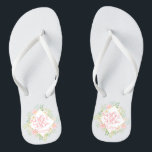 Tongs M. & Mme Floral Aquarelle Mariage Flip Flops<br><div class="desc">Pour plus de personnalisation,  cliquez sur le bouton "Personnaliser" et utilisez notre outil de conception pour modifier ce modèle. Si les options sont disponibles,  vous pouvez modifier le texte et l'image en cliquant simplement sur "Modifier/Supprimer le texte ou l'image ici" et ajouter le vôtre. Conçu par Freepik.</div>