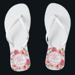 Tongs M. & Mme Floral Mariage Flip Flops<br><div class="desc">Pour plus de personnalisation,  cliquez sur le bouton "Customiser" et utilisez notre outil de conception pour modifier ce modèle. Si les options sont disponibles,  vous pouvez modifier le texte et l'image en cliquant simplement sur "Modifier/Supprimer le texte ou l'image ici" et ajouter le vôtre. Conçu par Freepik.</div>