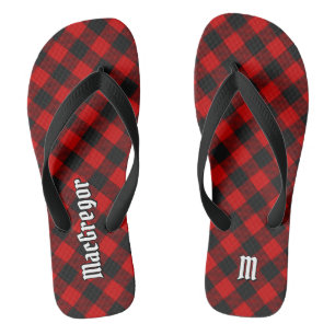 Tongs MacGregor Rob Roy Tartan Flip Flops
