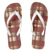 Tongs Madras Plaid Fall Red (Semelle)