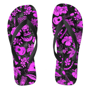 Tongs Makapuu Beach Hawaiian Batik - Fuchsia