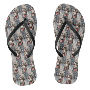 Tongs Malti Tzu Chien équitation Moto Noël