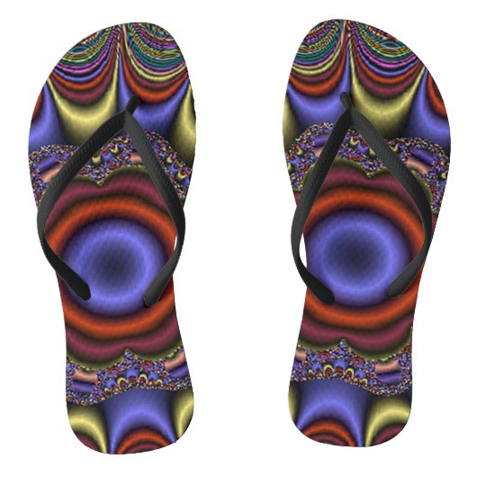 Tongs Mandala Abstrait (Semelle)