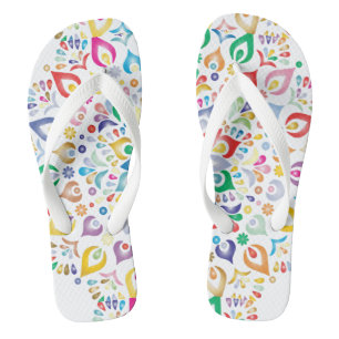 Tongs Mandala coloré