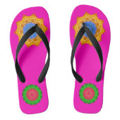 Tongs Mandala Magic Chakra Améliorer Fuschia (Semelle)