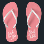 Tongs Manuscrit de blanc de tribu de jeune mariée<br><div class="desc"></div>