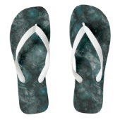 Tongs Marbre abstrait vert turquoise (Semelle)