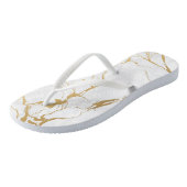 Tongs Marbré Blanc Et Or (Incliné)