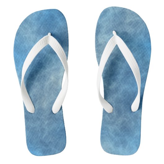 Tongs Marbre bleu abstrait (Semelle)