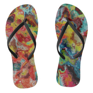 Tongs Marbre de peinture renversée