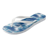 Tongs Marbre d'eau bleue (Incliné)