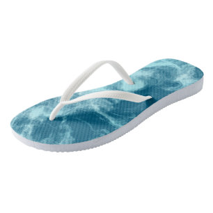 Tongs Marbre d'eau bleue