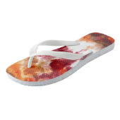 Tongs Marbre orange et rouge (Incliné)