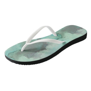 Tongs Marbre turquoise Abstrait