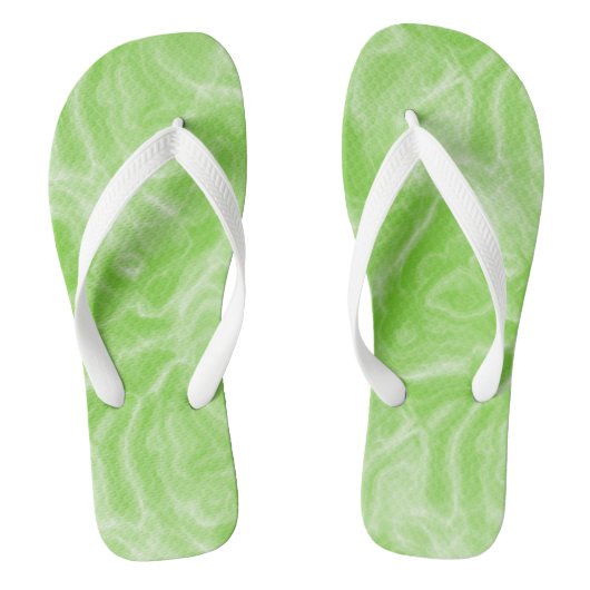Tongs marbre vert et blanc Abstrait (Semelle)