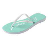 Tongs Mariage Bridesmaid Seafoam tendance (Incliné)