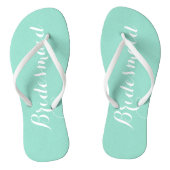 Tongs Mariage Bridesmaid Seafoam tendance (Semelle)