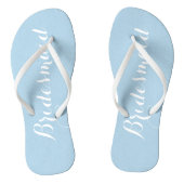 Tongs Mariage Bridesmaid tendance bleu clair (Semelle)