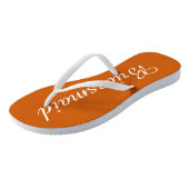 Tongs Mariage Bridesmaid tendance Burnt Orange (Incliné)