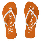 Tongs Mariage Bridesmaid tendance Burnt Orange (Semelle)