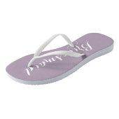 Tongs Mariage Bridesmaid tendance Mauve (Incliné)