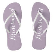 Tongs Mariage Bridesmaid tendance Mauve (Semelle)