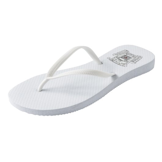Tongs Mariage campagnard Tracteur Flip Flop Chaussures (Incliné)