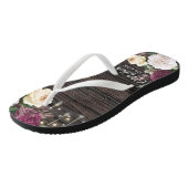 Tongs Mariage de bois rustique Mère de la mariée (Incliné)